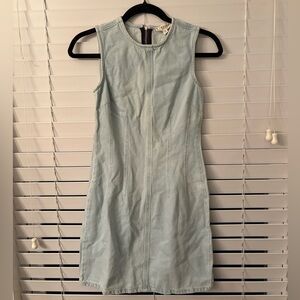 Francesca’s Sleeveless Light Blue Denim Dress
